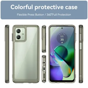 CRYSTAL Ochranný kryt pre Motorola Moto G54 šedý
