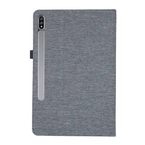 FABRIC Zaklápací obal pre Samsung Galaxy Tab S9 Ultra / Tab S10 Ultra modrý
