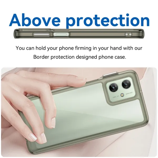 CRYSTAL Ochranný kryt pre Motorola Moto G54 šedý