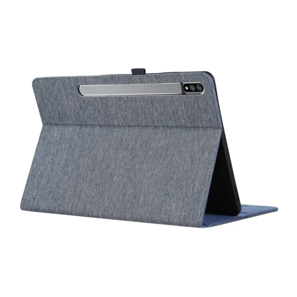 FABRIC Zaklápací obal pre Samsung Galaxy Tab S9 Ultra / Tab S10 Ultra modrý