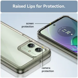 CRYSTAL Ochranný kryt pre Motorola Moto G54 šedý