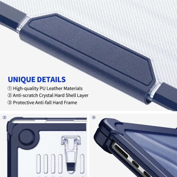 ENKAY RUGGED Ochranný set pre Apple MacBook Air 15" M2 / M3 (A2941 / A3114) ružový