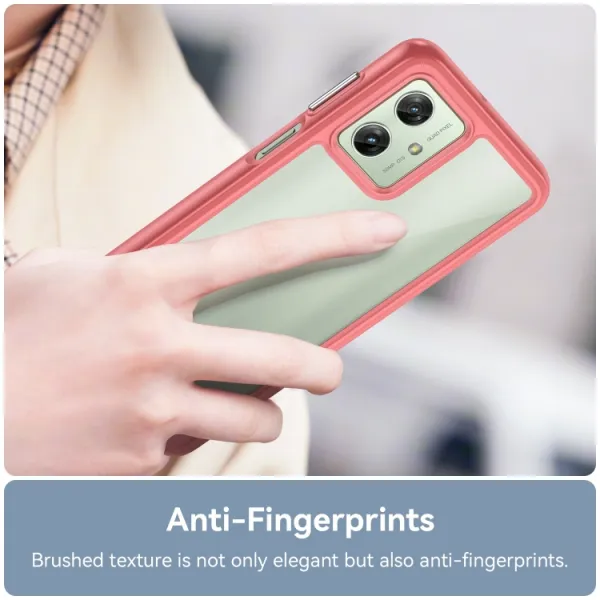 CRYSTAL Ochranný kryt pre Motorola Moto G54 červený