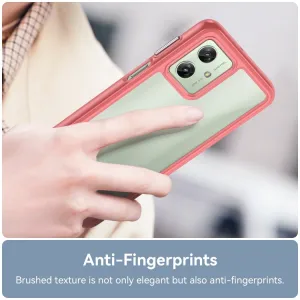 CRYSTAL Ochranný kryt pre Motorola Moto G54 červený