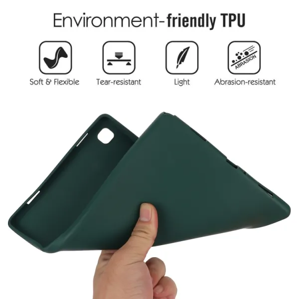 RUBBER Ochranný kryt pre Samsung Galaxy Tab A 8.0 2019 (T290/T295) tmavozelený