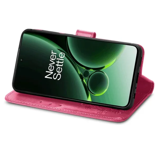 ART FLOWERS Peňaženkový obal pre OnePlus Nord 3 5G tmavoružový