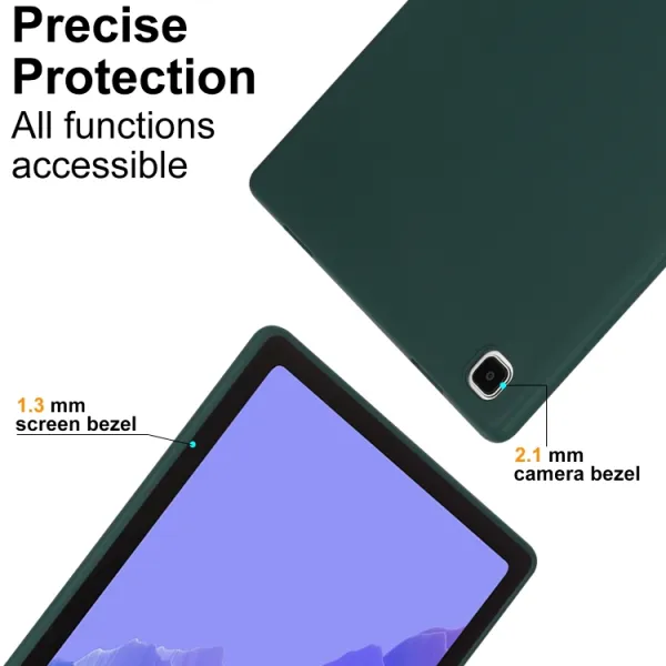 RUBBER Ochranný kryt pre Samsung Galaxy Tab A 8.0 2019 (T290/T295) tmavozelený
