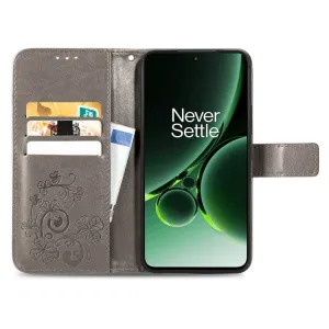 ART FLOWERS Peňaženkový obal pre OnePlus Nord 3 5G šedý