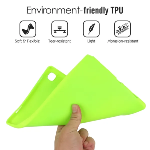 RUBBER Ochranný kryt pre Samsung Galaxy Tab A 8.0 2019 (T290/T295) neónovo zelený