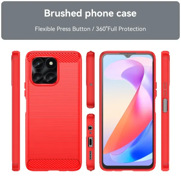 FLEXI TPU Kryt pre Honor X6a červený