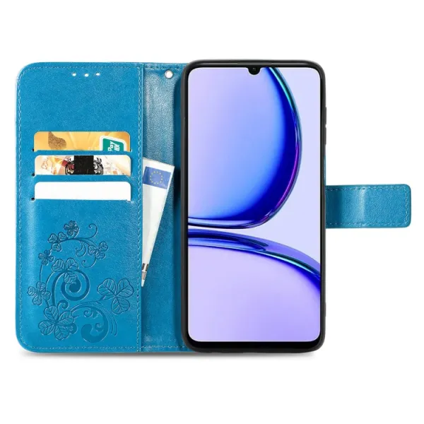 ART FLOWERS Peňaženkový obal pre Realme C53 modrý