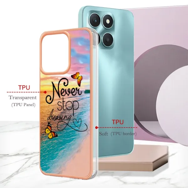 IMD MARBLE Ochranný kryt Honor X6a DREAM BUTTERFLY