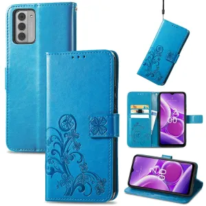ART FLOWERS Peňaženkový kryt Nokia G42 5G modrý