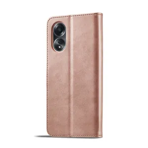 IMEEKE Peňaženkový obal pre Oppo A58 ružovozlatý
