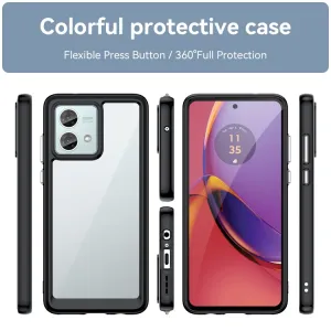 CRYSTAL Ochranný kryt pre Motorola Moto G84 5G čierny
