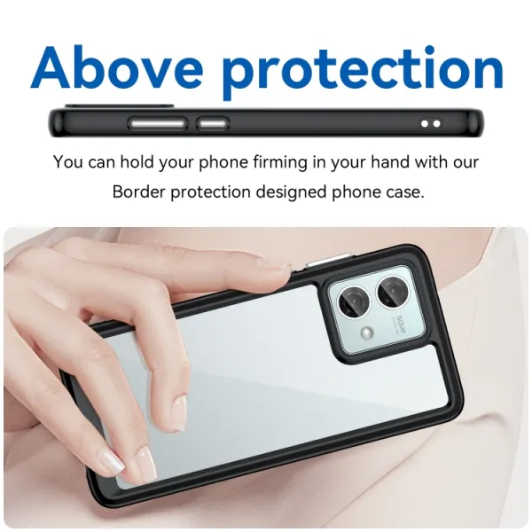 CRYSTAL Ochranný kryt pre Motorola Moto G84 5G čierny