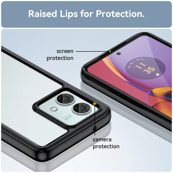 CRYSTAL Ochranný kryt pre Motorola Moto G84 5G čierny