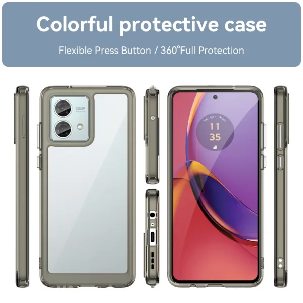 CRYSTAL Ochranný kryt pre Motorola Moto G84 5G šedý