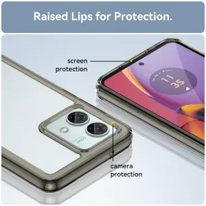 CRYSTAL Ochranný kryt pre Motorola Moto G84 5G šedý