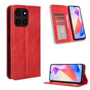 BUSINESS Peňaženkový kryt pre Honor X6a červený