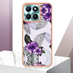 IMD MARBLE Ochranný kryt Honor X6a PURPLE FLOWER