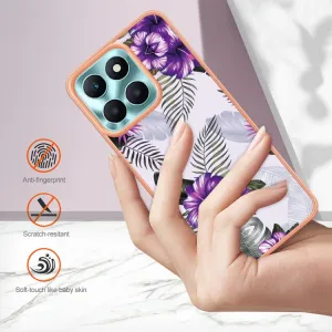 IMD MARBLE Ochranný kryt Honor X6a PURPLE FLOWER