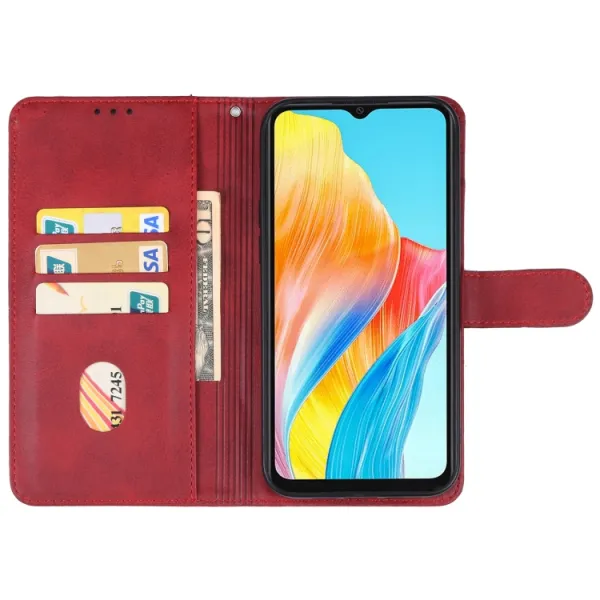 SMOOTH Peňaženkové puzdro pre Oppo A38 červené