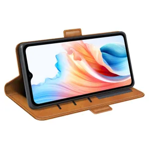 SIDE Peňaženkové puzdro pre Oppo A38 svetlohnedé