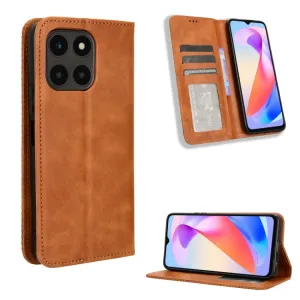 BUSINESS Peňaženkový kryt pre Honor X6a hnedý
