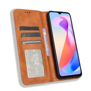 BUSINESS Peňaženkový kryt pre Honor X6a hnedý