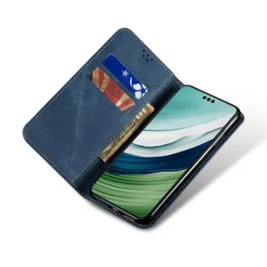 DENIM Peňaženkový kryt pre Honor X6a modrý