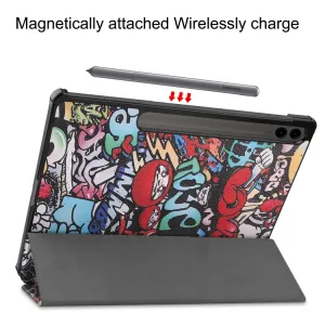 ART Zaklápacie puzdro pre Samsung Galaxy Tab S9 FE+ GRAFFITI