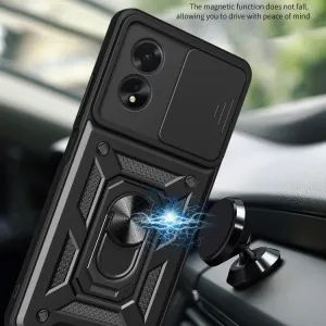 RING CAMERA Kryt s držiakom pre Oppo A38 modrý