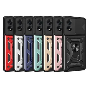 RING CAMERA Kryt s držiakom pre Oppo A38 modrý