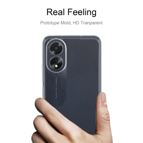 TPU Silikónový kryt pre Oppo A38 priehľadný