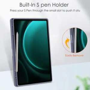 CRYSTAL Zaklápacie puzdro Samsung Galaxy Tab S9 FE+ fialové