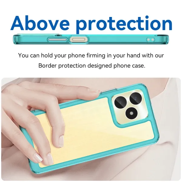 CRYSTAL Ochranný kryt pre Realme C51 tyrkysový