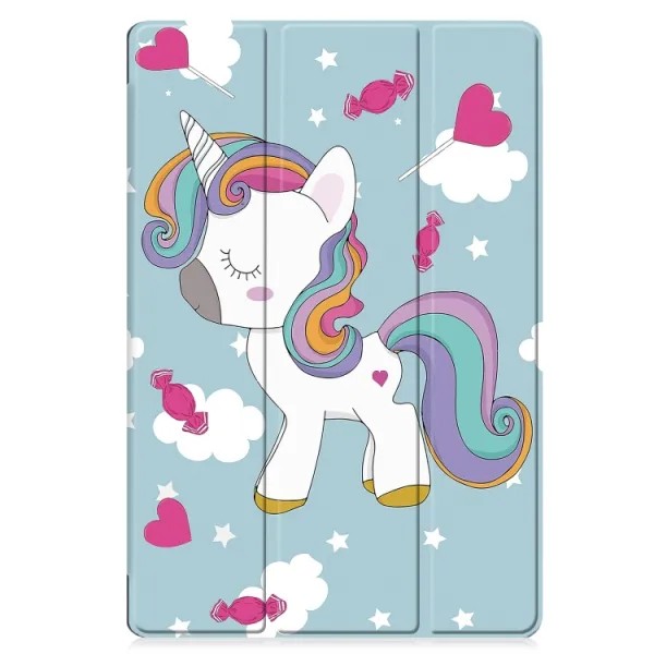 ART Zaklápacie puzdro pre Samsung Galaxy Tab S9 FE+ UNICORN