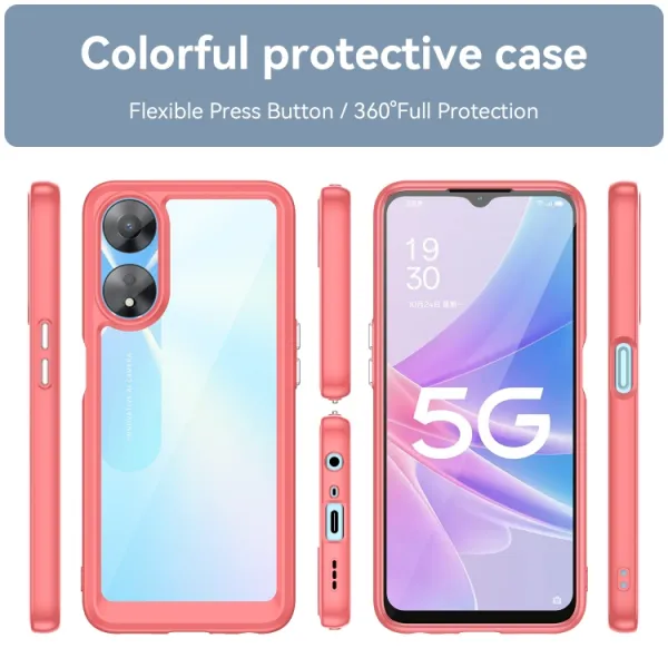 CRYSTAL Ochranný kryt pre Oppo A78 modrý