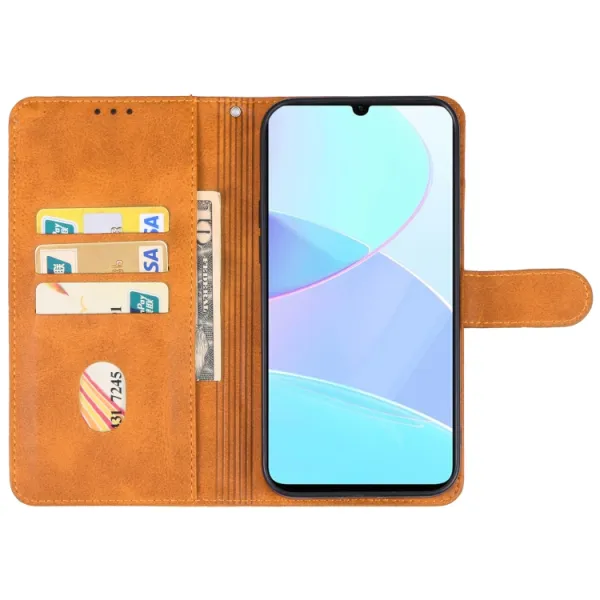 SMOOTH Peňaženkové puzdro pre Realme C51 hnedé