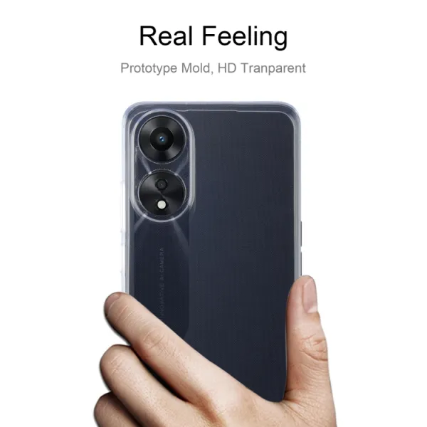 TPU Silikónový kryt pre Oppo A78 priehľadný