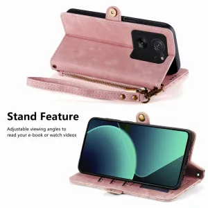 GEOM Peňaženkové puzdro pre Xiaomi 13T / 13T Pro ružové