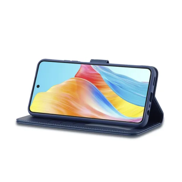 IMEEKE Peňaženkový obal pre Oppo A78 modrý