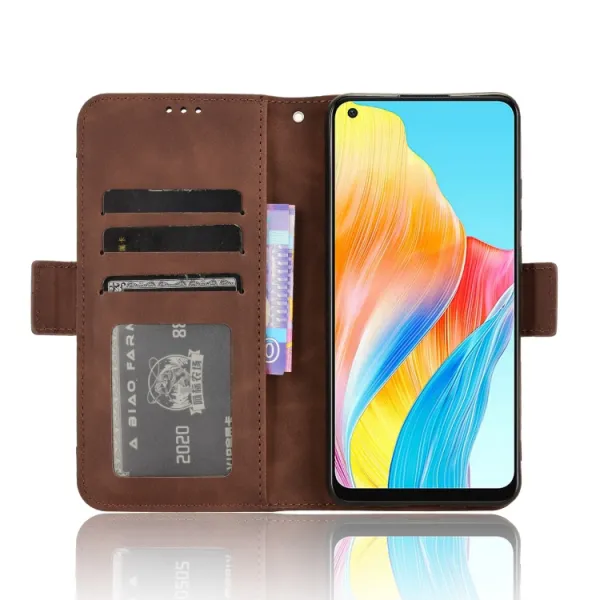 SLOT Peňaženkový obal pre Oppo A78 hnedý