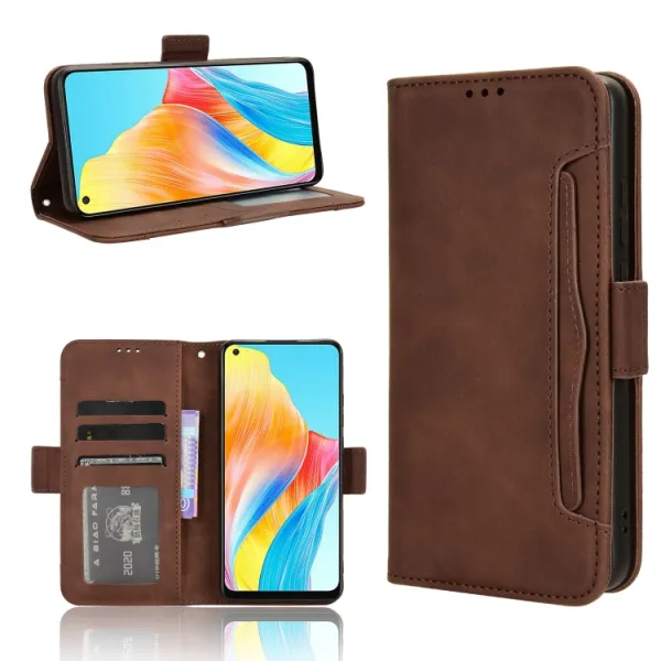 SLOT Peňaženkový obal pre Oppo A78 hnedý