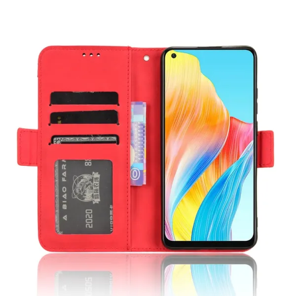 SLOT Peňaženkový obal pre Oppo A78 červený