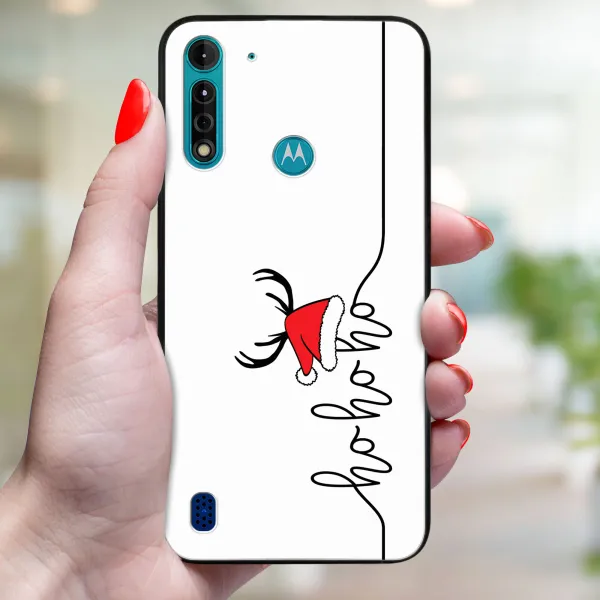 MY ART Kryt s vianočným dizajnom Motorola Moto G8 Power Lite HOHOHO (073)