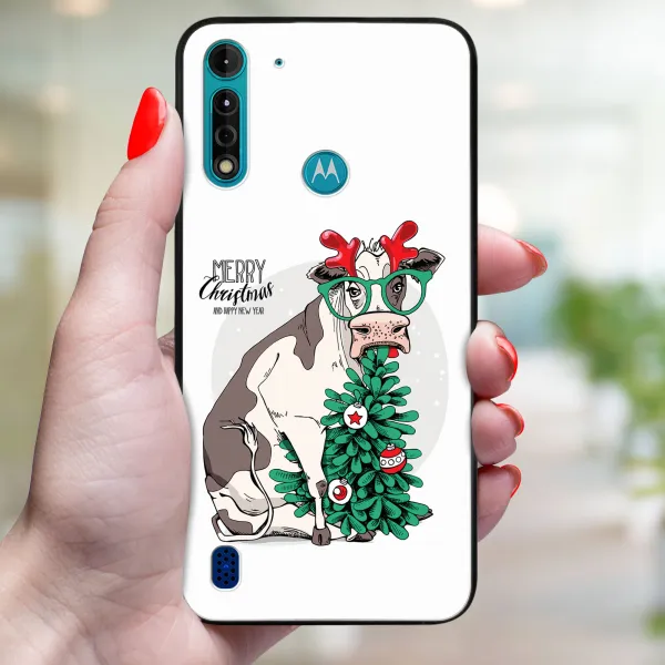 MY ART Kryt s vianočným dizajnom Motorola Moto G8 Power Lite MERRY CHRISTMAS (074)