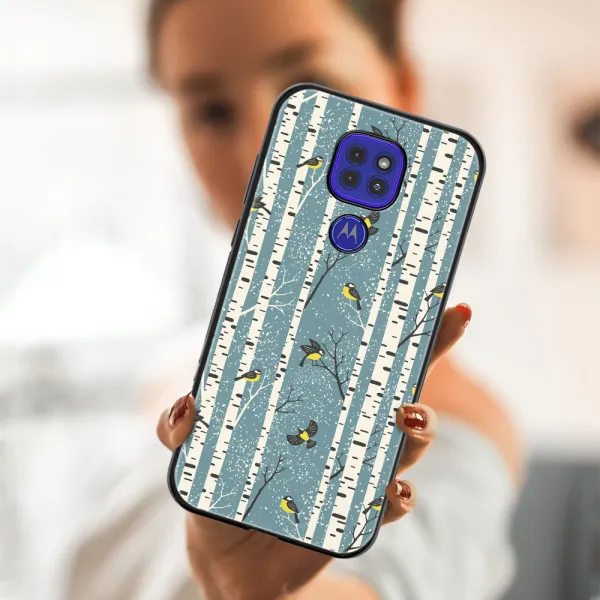 MY ART Kryt s vianočným dizajnom Motorola Moto G9 Play / E7 Plus BIRCH (072)