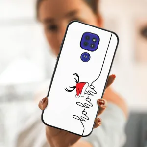 MY ART Kryt s vianočným dizajnom Motorola Moto G9 Play / E7 Plus HOHOHO (073)